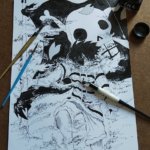 ワンピース・チョッパー編でのルフィの名シーンを描いてみた。ルフィ「ほらな、折れねえ・・・」動画あり