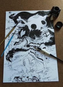 ワンピース・チョッパー編でのルフィの名シーンを描いてみた。ルフィ「ほらな、折れねえ・・・」動画あり