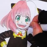アーニャの髪の塗り方。アーニャの髪を塗るのに必要なコピックの色(番号)は?塗り方、塗る順番を解説。