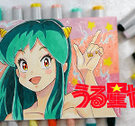 アニメ「令和・うる星やつら」ラムちゃんイラスト。使用したコピック、塗り方を解説。ラムちゃんの髪色はどのコピック(番号)で塗る?