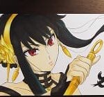「スパイファミリー」ヨル・コピックイラスト塗り方。コピック番号塗り方解説。目や髪は?カチューシャ(髪飾り)肌の影などの塗り方