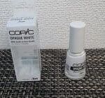 ハイライト用のホワイトインク、コピック オペークホワイト 6ml (ブラシ付き)を画像と動画付きでレビュー。使いやすさは?筆の太さは細い?保管はどうする?