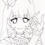 わんだふるぷりきゅあ!「キュアニャミー」の無料塗り絵。アイビスペイントや印刷してコピック、色鉛筆で塗り絵してみよう。