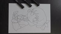 薬屋のひとりごと・猫猫(マオマオ)と壬氏(ジンシ)のミニキャラ塗り絵。印刷してダウロードしてアイビスペイントやコピックで塗り絵できる。線画をなぞって描き方の練習にも活用してみよう。