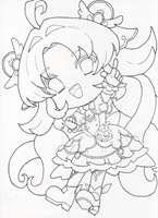 名探偵プリキュアの塗り絵。かわいい「ミニキャラキュアアンサー」の無料塗り絵。塗り絵を印刷、ダウンロードしてコピックやアイビスペイントで塗り絵できます。