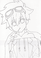 名探偵プリキュア・ジェット先輩の無料塗り絵。印刷、ダウンロードしてアビスペイント、コピックで塗り絵してみよう。線画をなぞって描き方の練習にも