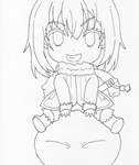 転スラ・リムルの可愛いミニキャラ塗り絵。線画を印刷、ダウンロードしてコピックやアビスペイントで塗り絵してみよう。