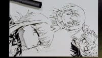 イラストメイキングゆっくり版。鉄鍋のジャン・レッツゴー怪奇組・ドッジ弾子・スーパーの裏でヤニ吸うふたり（田山さん）