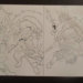 リナインバース　ドラグスレイブポーズ　スレイヤーズ　水彩色鉛筆　イラスト　アニメ　ブログキャラ