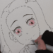 禰津子　目の塗り方　コピック　イラスト　ねずこ　鬼滅の刃イラスト